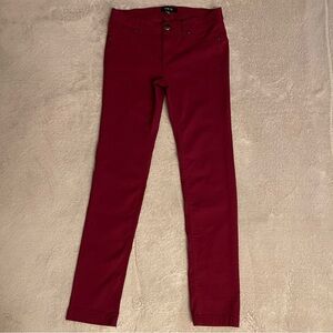 Active USA Women's Deep Red Skinny Jeans